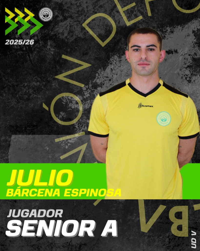 🟡🟢 ¡Nuevo Motor Para El Centro Del Campo 💥Damos La Bienvenida A Angel Espina Medio Centro Con Calidad Y Compromiso Que Se Une A La Familia De La UD Villalba ¡Bienvenido A Tu Nueva Casa Udvi 7 819x1024