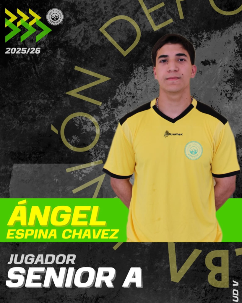 🟡🟢 ¡Nuevo Motor Para El Centro Del Campo 💥Damos La Bienvenida A Angel Espina Medio Centro Con Calidad Y Compromiso Que Se Une A La Familia De La UD Villalba ¡Bienvenido A Tu Nueva Casa Udvi 819x1024