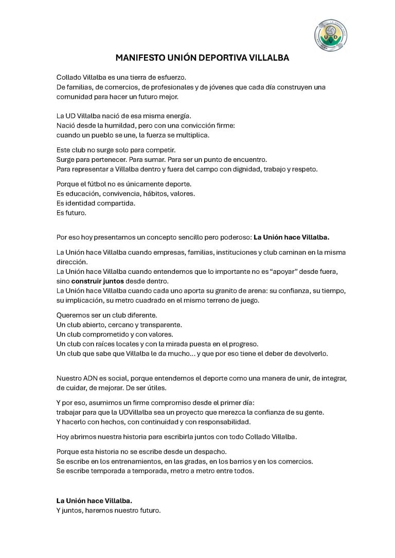 manifesto udv