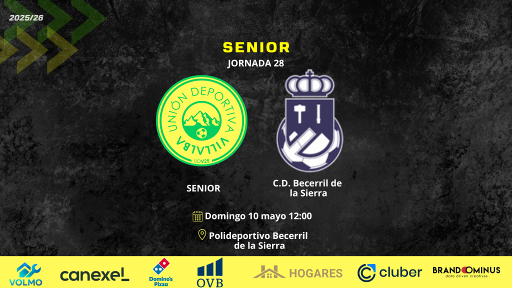 Previa | Senior VS. C.D. Becerril de la Sierra Imagenes Destacadas Web UD 6 1024x576